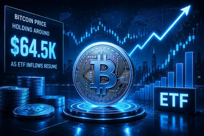 Bitcoin Price Holding Around $64.5k as ETF Inflows Resume