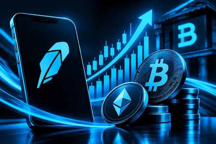 Robinhood Crypto Trading Volume Surges 61% as Bitstamp Leads