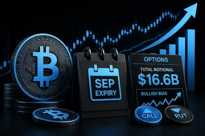 Bitcoin Options Face $16.6B September Expiry With Bullish Bias