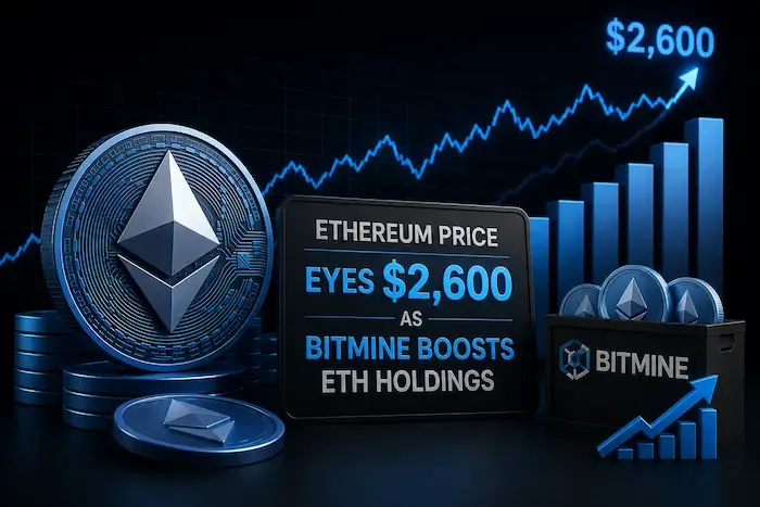 Ethereum Price Eyes $2,600 as Bitmine Boosts ETH Holdings